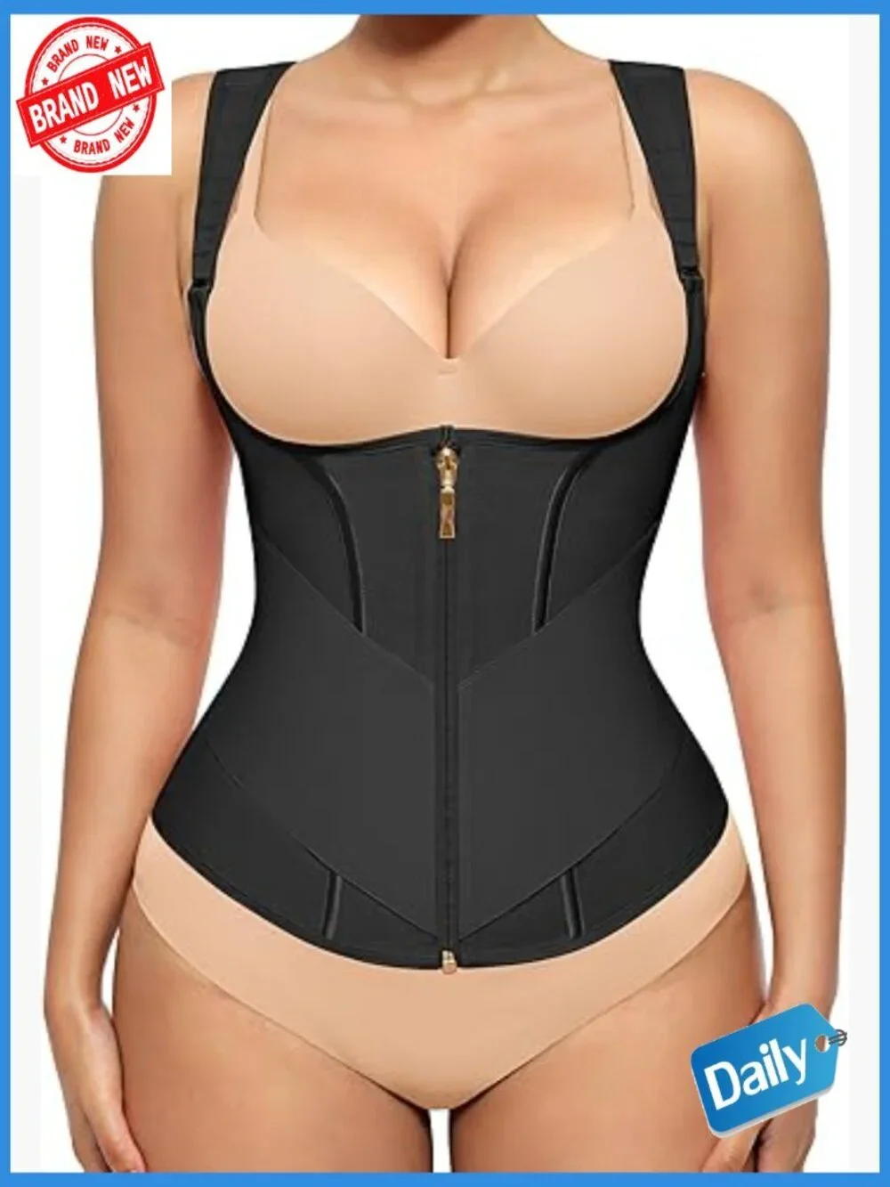 Waist Trainer Vest for Women Tummy Control Corset Body Shaper Back Support